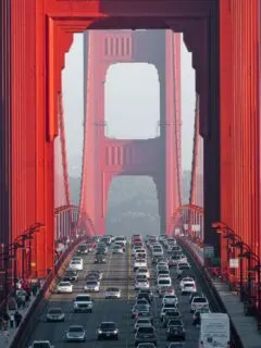 bridge with cars driving on it