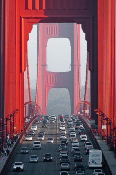 bridge with cars driving on it